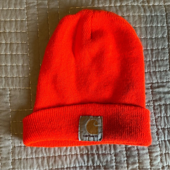Carhartt Other - CARHARTT ~ Neon Orange Acrylic Beanie